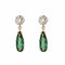 Boucles d'oreilles Boucles d'oreilles tourmalines et diamants 58 Facettes 21-244