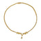 Collier Collier or jaune, diamant poire 1.02 ct, diamants navette et brillant. 58 Facettes 30530