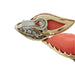 Earrings M.Gérard earrings in yellow gold, platinum, coral and diamonds. 58 Facettes 28331