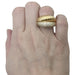 Ring 49 OJ Perrin ring, "Verona", double bangle in yellow gold and brilliants. 58 Facettes 26778-1