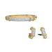 Earrings Fred earrings, "Isaure", 2 tones of gold and platinum, set with diamonds. 58 Facettes 28387