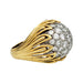 Ring 51 Van Cleef & Arpels dome ring in yellow gold, platinum and diamonds. 58 Facettes 30496