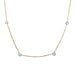 Necklace Gutter necklace in yellow and white gold and diamonds. 58 Facettes 30148