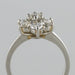 Ring 53 Platinum daisy diamond ring 58 Facettes G59-53