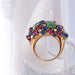 Ring 53 Tutti Frutti Diamond Emerald Ruby Sapphire Ring 58 Facettes AP22-7334774-53