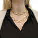 Necklace Long necklace two golds. 58 Facettes 30262