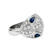 Ring 53 Bulgari “Serpenti” ring in white gold, diamonds and sapphires. 58 Facettes 30128