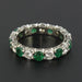 Ring 56 Emerald diamond wedding ring 58 Facettes 15-378-56