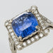 Ring 51 Ceylon Sapphire and Art Deco Diamond Ring 58 Facettes 12-169-5596037-51