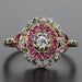 Bague 52 Bague ancienne diamants rubis 58 Facettes 20-106-50