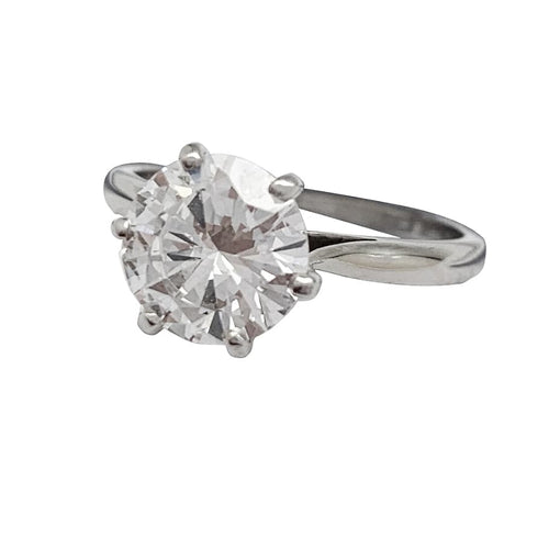 Bague Bague Solitaire 1.86 carats F SI1, or blanc. 58 Facettes 30301