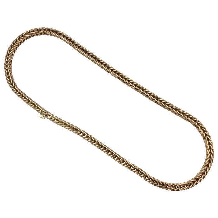 Hermès necklace in yellow gold, column link.