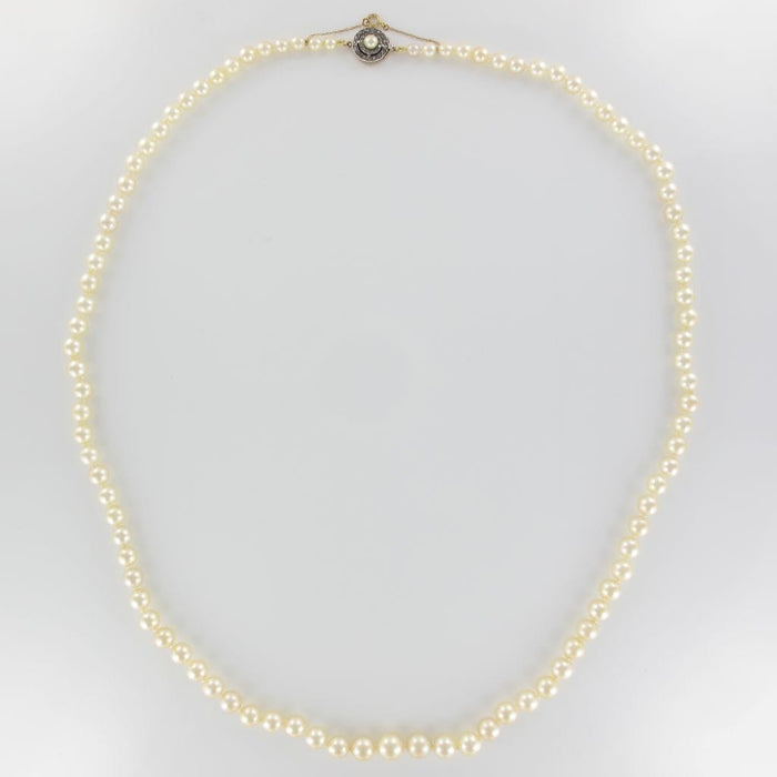 Collier Collier ancien perles de culture du Japon 58 Facettes 00-065