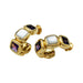 Earrings Van Cleef & Arpels “Saint Germain” earrings in yellow gold, amethysts and mother-of-pearl. 58 Facettes 30290