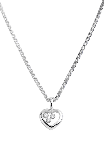 Collier Collier CHOPARD Happy Diamonds Icons Or Blanc 750/1000 58 Facettes 63963-60296