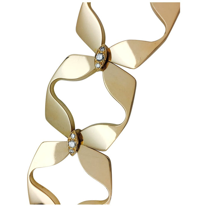 Bracelet en or jaune et diamants, 1970.