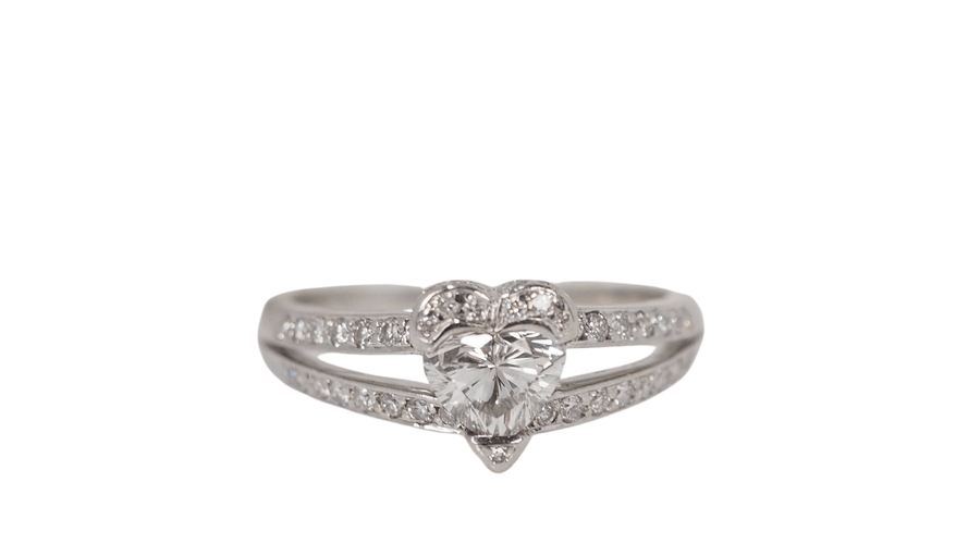 Bague 58 Bague solitaire cœur diamant 1,01ct 58 Facettes 31077