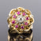 Bague 50 Bague rétro diamants rubis et fils d'or entrelacés 58 Facettes 20-155-49