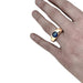Ring 58 Bangle ring in yellow gold, sapphire. 58 Facettes 29704