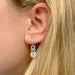 Boucles d'oreilles Boucles d'oreilles "Noeud d'Héraclès" en or blanc et diamants. 58 Facettes 29979
