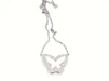 Necklace Necklace Chain + pendant White gold Diamond 58 Facettes 06168CD