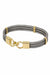 Bracelet Gold and steel cable bracelet 58 Facettes
