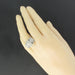 Ring 48 Art deco platinum diamond ring 58 Facettes 16-080-48