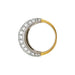 Bague 48 Bague Cartier or jaune, platine et diamants. 58 Facettes 30401