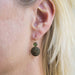 Tourmaline and cameo earrings on lava stone 58 Facettes 17-235