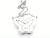Necklace Necklace Chain + pendant White gold Diamond 58 Facettes 06168CD