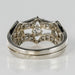 Ring 55 Platinum hemmed diamond ring 58 Facettes G73-55