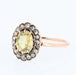 Ring 54 Old yellow sapphire and diamond ring 58 Facettes 20-619-48