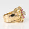 Bague 50 Bague rétro diamants rubis et fils d'or entrelacés 58 Facettes 20-155-49