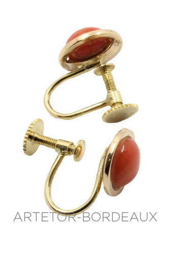 Boucles d'oreilles Boucles d'oreilles corail 58 Facettes 30351