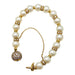 Bracelet Akoya pearl bracelet in yellow gold and diamonds. 58 Facettes 30509
