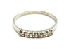 Ring 50 Half wedding ring White gold Diamond 58 Facettes 1186430CN