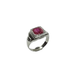 Ring 51.5 White Gold Art Deco Ring pink stone 58 Facettes 985543