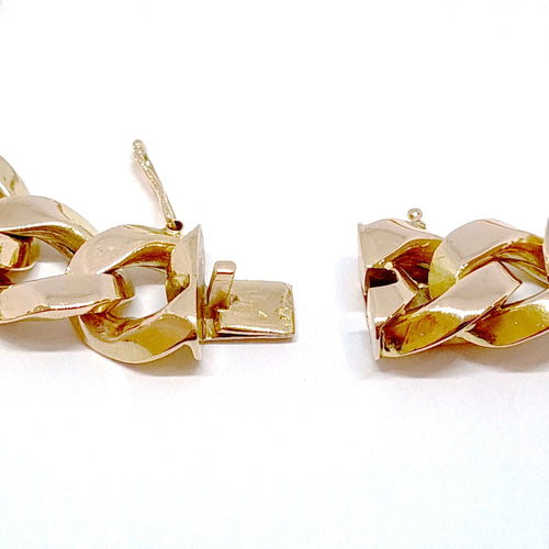 Bracelet Bracelet gourmette en or rose, or jaune 58 Facettes