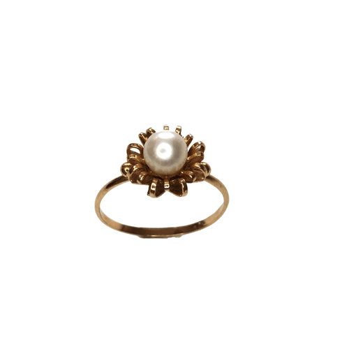 Bague Bague perle monture en or 58 Facettes 12