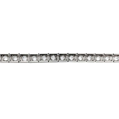 Bracelet Bracelet ligne diamants en platine. 58 Facettes 30600