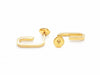 Dinh Van earrings Maillon earrings Yellow gold 58 Facettes 06504CD