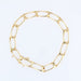 Bracelet Bracelet or jaune gourmette maillons rectangulaires 58 Facettes 21-015