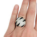 Ring 50 Cartier “Griffes” ring in white gold, diamonds and onyx. 58 Facettes 25488