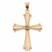 Pendentif Croix en or rose 58 Facettes 21-128