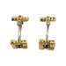 Cufflinks Van Cleef & Arpels cufflinks in two golds and sapphires. 58 Facettes 30182