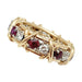 Ring 50 Tiffany&Co ring. “Sixteen Stones”, yellow gold, platinum, diamonds and rubies. 58 Facettes 30402