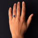 Ring 58 Old sapphire diamond ring 58 Facettes 20-092-52