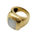 Ring 51 Van Cleef & Arpels ring, “Babylone” collection, yellow gold, mother-of-pearl. 58 Facettes 30447
