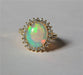 54 POMPADOUR Ring OPAL and Diamond Ring 58 Facettes 389