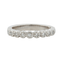 Bague 51 Demi alliance Or blanc Diamants 58 Facettes REF 9011/18